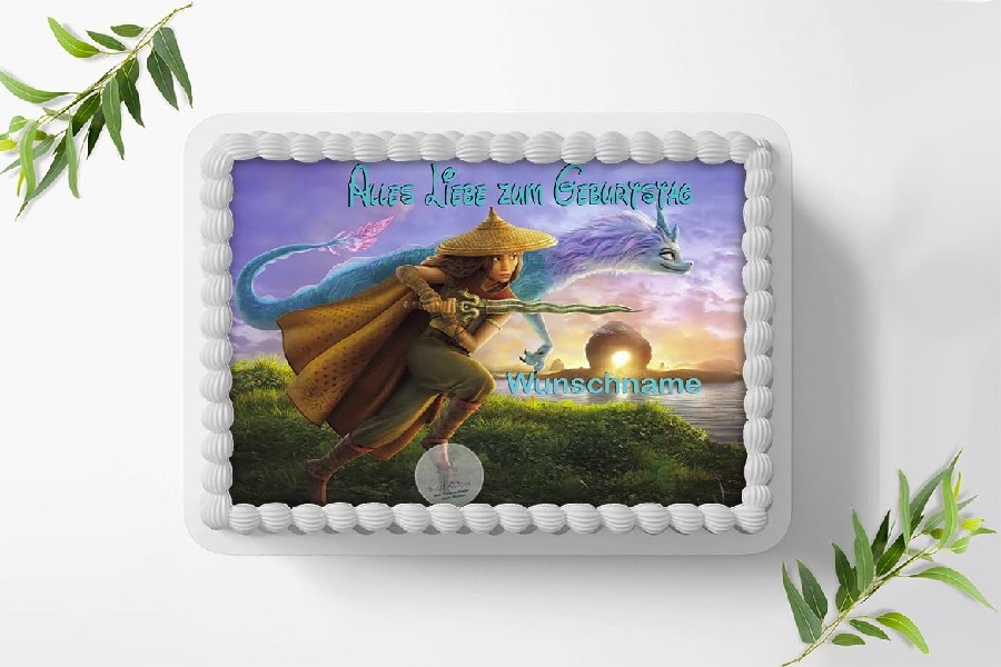 Raya and the Last Dragon Tortenaufleger A4