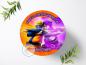 Preview: Naruto-and-Sasuke Tortenaufleger mit Wunschname,  Ø 20cm, 0074z