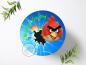 Preview: Angry Birds Tortenaufleger Ø 20cm, 0384w