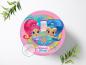 Preview: Shimmer & Shine Tortenaufleger Ø 20cm, 0824w