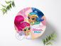 Preview: Shimmer & Shine Tortenaufleger Ø 20cm, 0829w