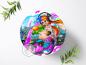 Preview: Splatoon Tortenaufleger Ø 20cm, 0967z