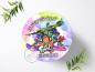 Preview: Splatoon Tortenaufleger mit Wunschname, Ø 20cm, 0975z