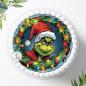 Preview: Der Grinch Tortenaufleger Ø 20cm, 2892z
