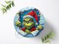 Preview: Der Grinch Tortenaufleger Ø 20cm, 2900z