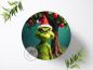 Preview: Der Grinch Tortenaufleger Ø 20cm, 2943z