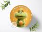 Preview: Der Grinch Tortenaufleger Ø 20cm, 2953z