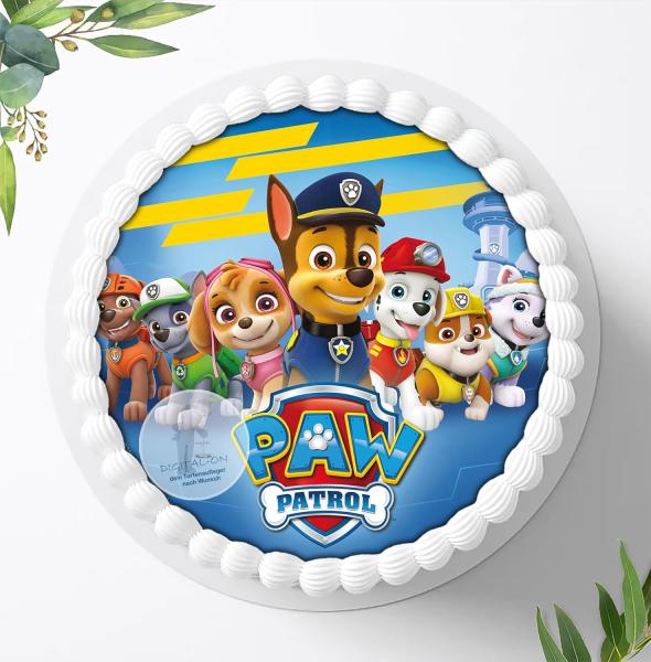 Preview: Paw Patrol Tortenaufleger Ø 20cm, 00064