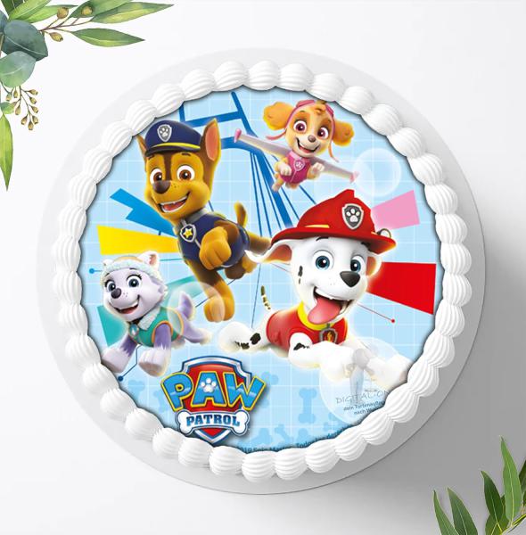 Preview: Paw Patrol Tortenaufleger Ø 20cm, 00068