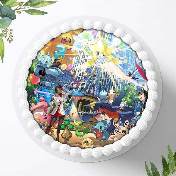 Preview: Pokemon Pikachu Tortenaufleger Ø 20cm, 0032z