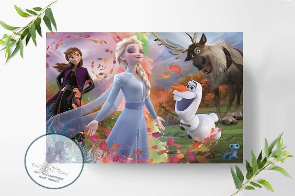 Preview: Frozen Die Eiskönigin Tortenaufleger Ø A4, 0163z