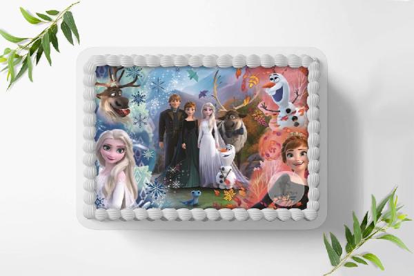 Frozen Die Eiskönigin Tortenaufleger Ø A4, 0164z