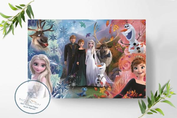 Preview: Frozen Die Eiskönigin Tortenaufleger Ø A4, 0164z