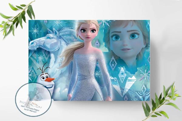 Preview: Frozen Die Eiskönigin Tortenaufleger Ø A4, 0165z