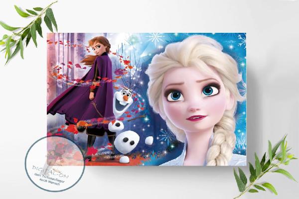 Preview: Frozen Die Eiskönigin Tortenaufleger Ø A4, 0166z