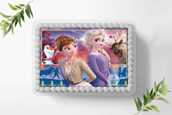 Frozen Die Eiskönigin Tortenaufleger Ø A4, 0168z