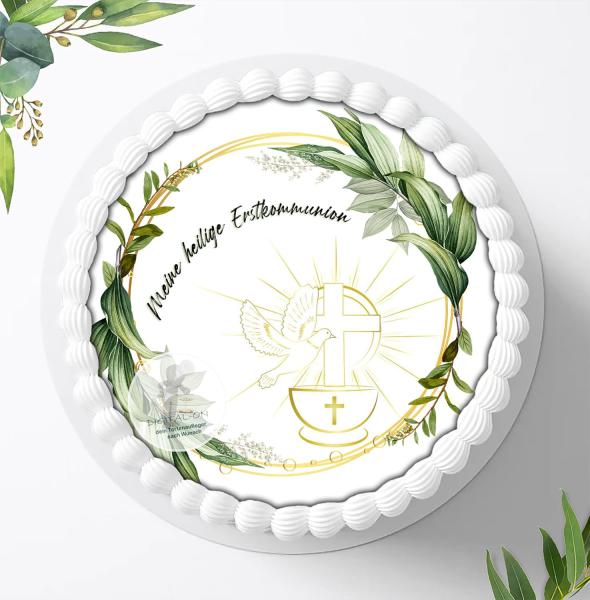 Kommunion Tortenaufleger Ø 20cm, 0172c