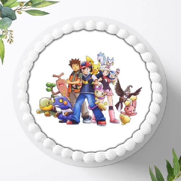 Preview: Pokemon Pikachu Tortenaufleger Ø 20cm, 0183z