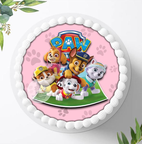 Preview: Paw Patrol Tortenaufleger Ø 20cm, 0215c