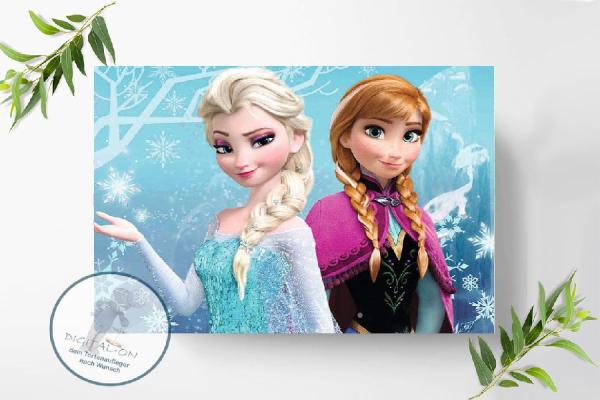 Preview: Frozen Die Eiskönigin Tortenaufleger Ø A4, 0257w