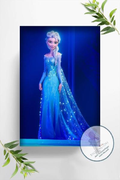 Preview: Frozen Die Eiskönigin Tortenaufleger Ø A4, 0275w