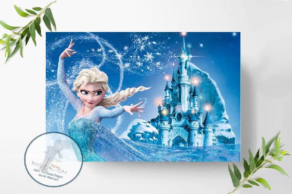 Preview: Frozen Die Eiskönigin Tortenaufleger Ø A4, 0276w