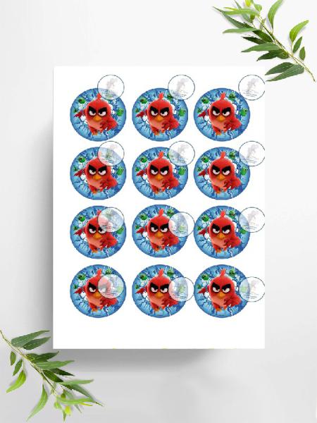 Angry Birds  Muffinaufleger, Ø ca. 6 cm, 0371x