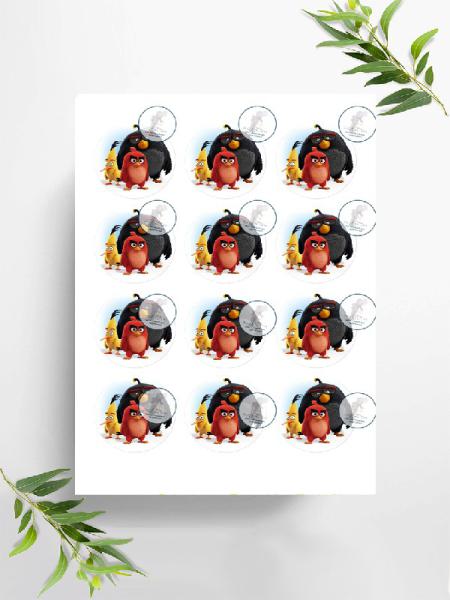 Angry Birds  Muffinaufleger, Ø ca. 6 cm, 0372x