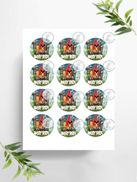 Angry Birds  Muffinaufleger, Ø ca. 6 cm, 0376x