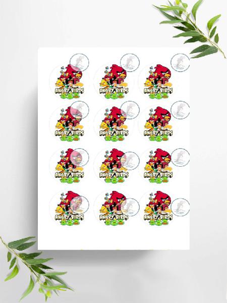 Angry Birds  Muffinaufleger, Ø ca. 6 cm, 0381x