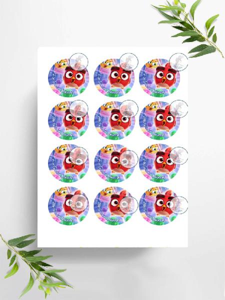 Angry Birds  Muffinaufleger, Ø ca. 6 cm, 0383x