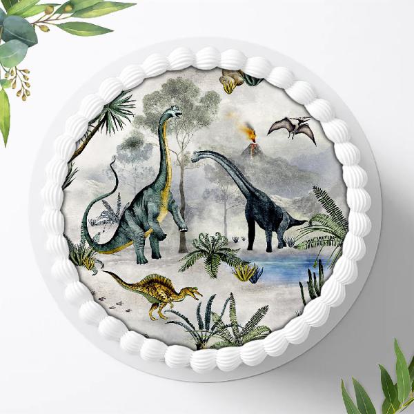 Dinosaurier Tortenaufleger Ø 20cm, 0401c
