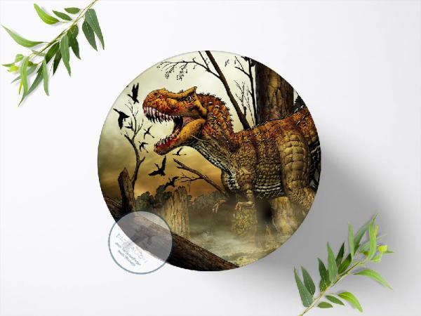 Dinosaurier Tortenaufleger Ø 20cm, 0402c