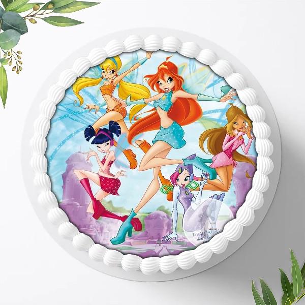 Winx Feen Elfen Tortenaufleger Ø 20cm, 0534w
