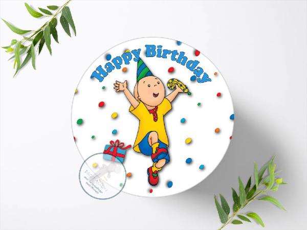 Caillou Tortenaufleger Ø 20cm, 0637w