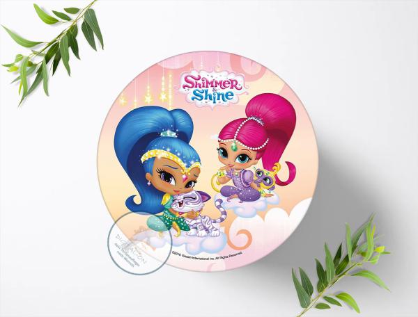 Shimmer & Shine Tortenaufleger Ø 20cm, 0826w