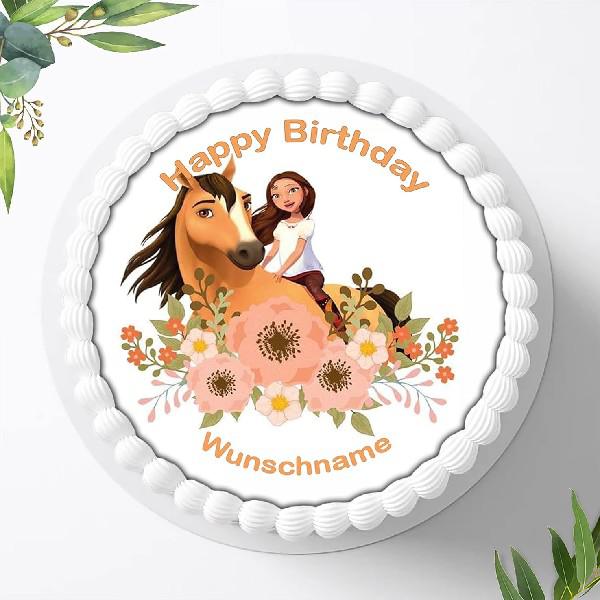 Spirit Tortenaufleger mit Wunschname, Ø 20cm, 0933z