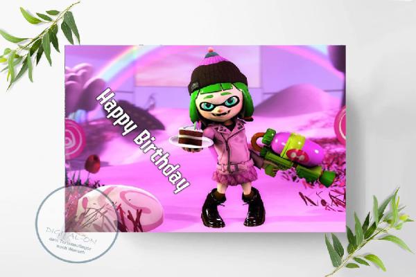 Preview: Splatoon Tortenaufleger A4, 0954z