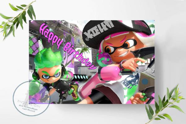 Preview: Splatoon Tortenaufleger A4, 0956z