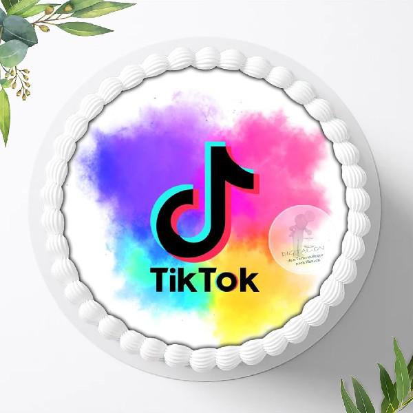 TikTok Tortenaufleger Ø 20cm, 0963z