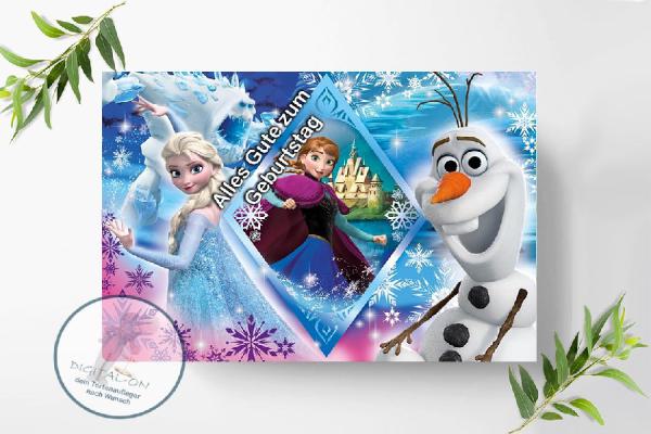 Preview: Frozen Die Eiskönigin Tortenaufleger Ø A4, 1261