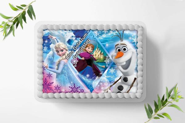 Frozen Die Eiskönigin Tortenaufleger Ø A4, 1261