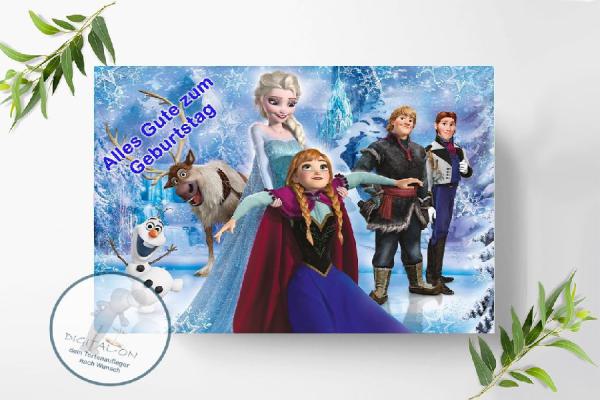 Preview: Frozen Die Eiskönigin Tortenaufleger Ø A4, 1263a