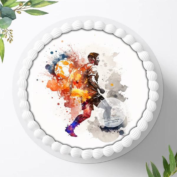 Fußball Tortenaufleger , Ø 20cm, 1305z