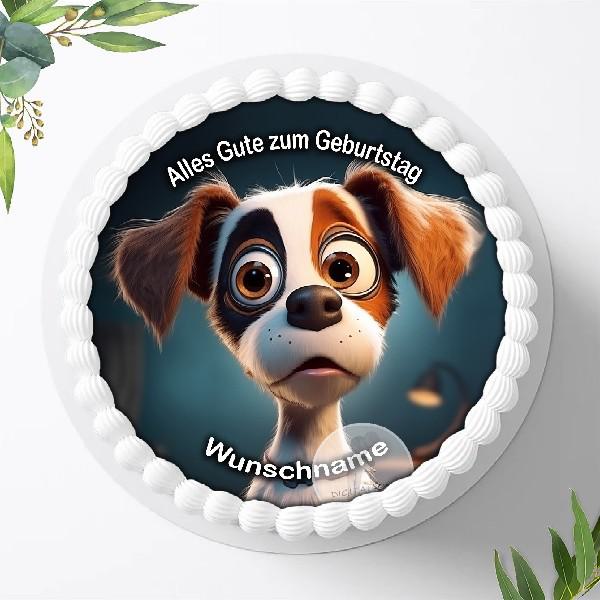 Funny Crazy Pictures Tortenaufleger mit Wunschname, Ø 20cm, 1611z
