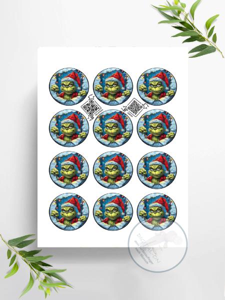 Der Grinch,  Muffinaufleger, Ø ca. 6 cm, 2899z