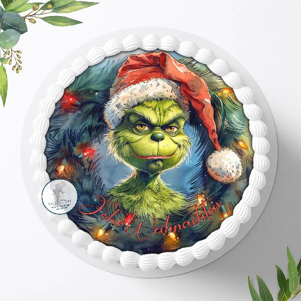 Preview: Der Grinch Tortenaufleger Ø 20cm, 2908z