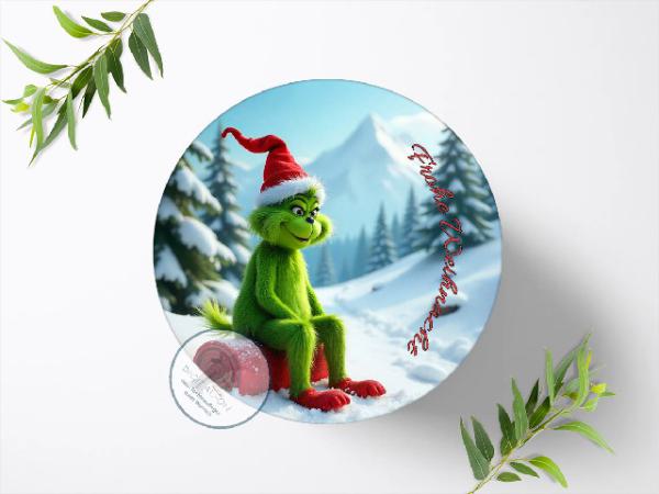 Der Grinch Tortenaufleger Ø 20cm, 2942z