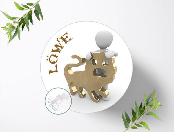 Sternzeichen Löwe Tortenaufleger Ø 20cm, 3619