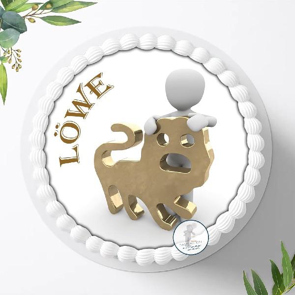 Preview: Sternzeichen Löwe Tortenaufleger Ø 20cm, 3619